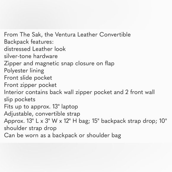 The Sak Ventura convertible backpack - Picture 8 of 8